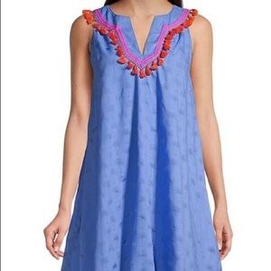 Vineyard Vines Sunset Palm Tassel Dress